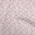 thumbnail image 1 of oneOone Cotton Poplin Red Fabric Text Fabric For Sewing Printed Craft Fabric By The Yard 42 Inch Wide, 1 of 5