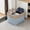 Blue, variant on Large Fabric Storage Basket | 14.96x11.02x9.45in Collapsible Organizer Bin for Clothes, Toys, & Linens | Gray, Blue, Green, Brown