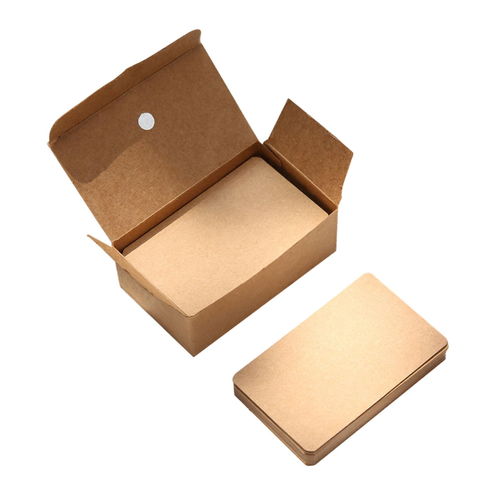 Siruishop 100 Pack Small Blank Business Cards 3.5x2 for DIY Gift Favor Tag Card Making Kraft Paper