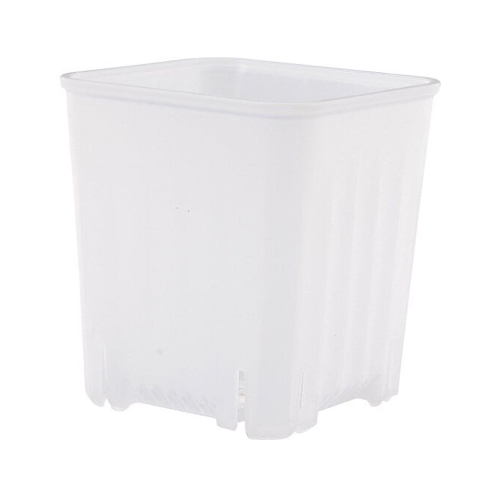 Xingzhi Flowerpot Nursery Pot Plant Pots Planter Plastic Space Saving Square Shatterproof Stackable Garden Office Window Accessory Transparent