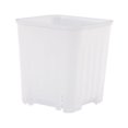 thumbnail image 1 of Xingzhi Flowerpot Nursery Pot Plant Pots Planter Plastic Space Saving Square Shatterproof Stackable Garden Office Window Accessory Transparent, 1 of 9