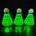 thumbnail image 4 of LJNYFDC Nylon Plastic Ball Badminton 3/6Pcs Luminous Badminton Balls Set Nylon Sport Badminton for Children and Adults Colorful Light Up LED Shuttlecocks, 4 of 6
