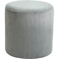 thumbnail image 3 of Meridian Furniture Roy Grey Ottoman/Stool, 3 of 7