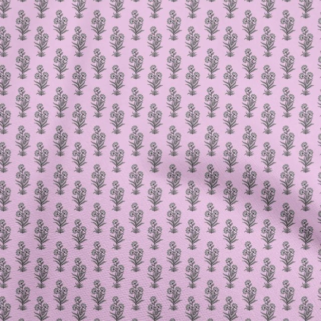 oneOone Cotton Silk Light Pink Fabric Asian Block Sewing Craft Projects Fabric Prints By Yard 42 Inch Wide