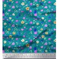 thumbnail image 1 of Soimoi Polyester Crepe Fabric Flower Watercolor Printed Craft Fabric by The Yard 42 Inch Wide, 1 of 3