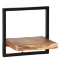 thumbnail image 3 of vidaXL Wall Shelf Set 5 Pieces Solid Acacia Wood and Steel, 3 of 5