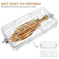thumbnail image 3 of AMERTEER Grille Rotative Réglable pour Poisson, Agneau, Poulet, Ailes, Outil, Rôtissoire, Cage et Panier à Poisson pour Grillades en Plein Air et Camping, 3 of 8