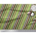 thumbnail image 3 of Soimoi Green Poly Georgette Fabric Vertical Stripe Print Fabric by Yard 52 Inch Wide, 3 of 5