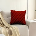 thumbnail image 3 of Yhmxh Pillow Covers Throw Pillow Covers Pillow Protector Weaving Snowflake Velvet Solid Color Pillow Office Sofa Lumbar Support Pillow Bedside Support Pillowcase Cushion Cushion Cover, 3 of 7