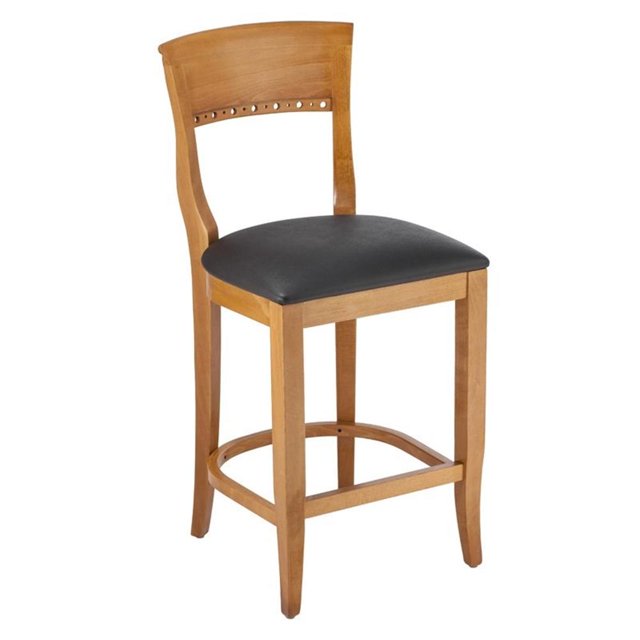 Beechwood Mountain Beidermier 24" Counter Stool in Cherry and Black