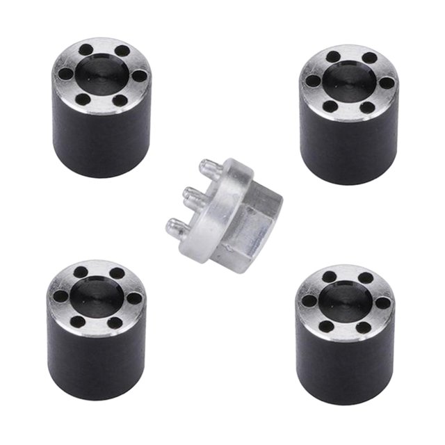 4x Métal Moyeux de Roue Étendus de Remplacement pour SCX24 90081 C10 DIY Noir