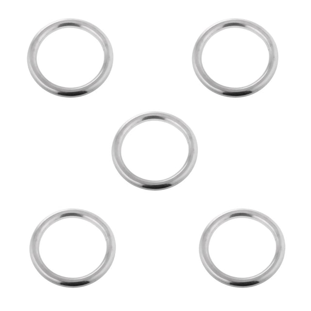 GUOOL 5x Seamless Stainless Steel O Round Rings Circle Craft Webbing Boat 3x20mm 3 x 20mm