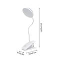 thumbnail image 3 of Lampe de Bureau à Pince LED, Lampe de Lecture Portable Rechargeable par USB, Col de Cygne Flexible pour Éclairage Réglable, Idéale pour la Table de Chevet, le Bureau et l'Étude, Rouge/bleu, Écoénergétique, Sans Vacillement, 3 of 6