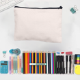 thumbnail image 4 of Blank Craft Bag Canvas Pen Pencil Case, Multipurpose Cotton Canvas Makeup Bag, 4 of 5