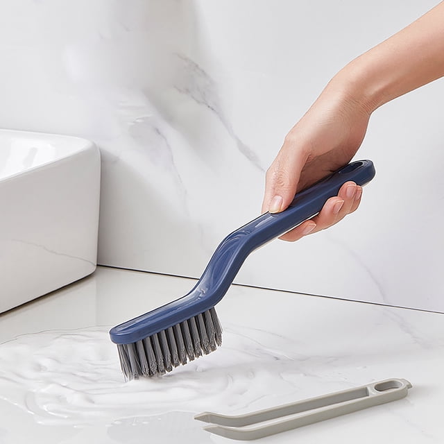 Birdeem Window Cleaning Brush,Long Hair Clips,Bathroom Cleaning Brush Brush Two-In-One Small Clip Clip Hair Window Cleaning Brush Kitchen Multi-Function Brush,Cleaning Brush with Long Handle