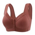 thumbnail image 1 of Bras for Women, Womans Solid Color Front Buckle Ventilate Elastic Style Medium Sized Bra Without Steel Rim, 1 of 3