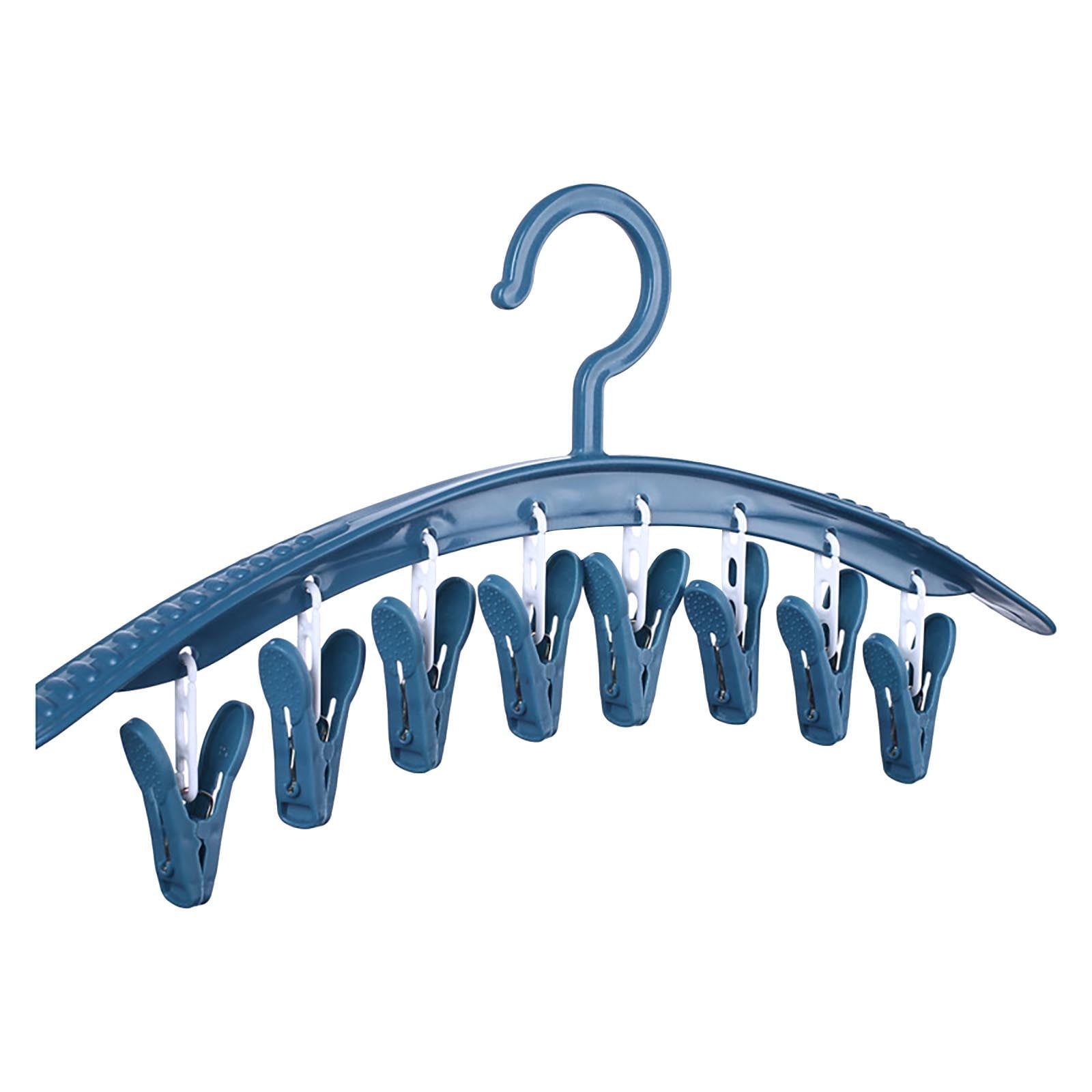 Yhmxh Hook,Hangers,Wall Hooks,Coat Rack,Hooks For Hanging Hanger With Clip 8 Clip Student Dormitory Windproof Plastic Thickened Underwear Drying Clip Hanger Home Hanger Hanger With Rack