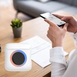PEONAVET Mini imprimante Mini Imprimante Portable Mini Bluetooth sans fil HD Imprimantes avec lumière colorée compatible pour androïde et IOS, Peut imprimer des questions Banque, Photos, Étiquettes, Documents, etc.