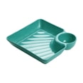 thumbnail image 2 of Plateau à Collations en Plastique avec Compartiment à Sauce / Assiette de Souper Séparée pour Trempettes / Plateau à Condiments pour Poulet, Frites, Raviolis et Sushi / Plateau de Service Alimentaire Réutilisable pour la Cuisine à la Maison Ou pour une Utilisation Décontractée en Fête, 2 of 6