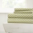 thumbnail image 2 of Linen Market 4 Piece Sheet Set Patterned, California King, Puffed Chevron Sage, 2 of 5