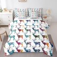 thumbnail image 1 of YST Colorful Elk Deer Comforter Set, 7-Piece, King Size, 1 of 5