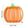 thumbnail image 3 of Todaioua 10 Pcs Assiettes en Papier Citrouille d'Automne Assiettes Jetables d'Automne Vaisselle de Fête de Récolte d'Automne Assiettes de Souper Orange de Récolte pour l'Action de Grâce Fournitures de Fête pour la Cuisine et les Repas, 3 of 7