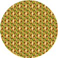 thumbnail image 1 of Ahgly Company Tapis Rond Lavable en Machine Intérieur Transitionnel Acajou Brun, 7 Pieds Rond, 1 of 7
