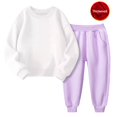 thumbnail image 2 of LIJCC Girls Fall And Winter Padded Round Neck Sweater Pants Two Piece Suit, 2 of 4