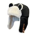 thumbnail image 2 of GUOOL Chapeau Trappeur d'Oreilles d'Animaux Léger Mignon Confortable Protection des Oreilles Noir, 2 of 9