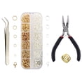 thumbnail image 3 of KLKCMS 1 Set Jewelry Making Kit Jewelry Repair Kit Jewelry Connecting Kit Gold, 3 of 9