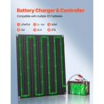 thumbnail image 4 of VEVOR 30W 12V Solar Panel Battery Charger, Solar Battery Trickle Charger Maintainer with Built-in Smart Controller & 3 Connection Cables, IP67 Waterproof Portable for RV Car Motorcycle Boat Van Camper, 4 of 9