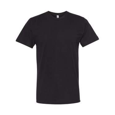 American Apparel T-Shirt en Jersey Fin, L, Noir
