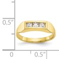 thumbnail image 2 of 10K Yellow Gold CZ Cubic Zirconia Polished Child'S Ring, 2 of 2
