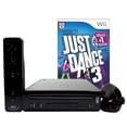 thumbnail image 1 of Console Nintendo Wii Noire Remise à Neuf avec Just Dance 3 Motion Plus (Remis à Neuf), 1 of 6
