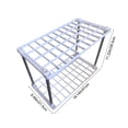 thumbnail image 4 of QTOCIO Living 4 Shelf Shelf Ventilated Light Duty Storage Home Organizer With AShelves Basement White, 4 of 4