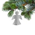 thumbnail image 3 of Christmas Hammered Metal Ornament Angel - Set of 12, 3 of 3