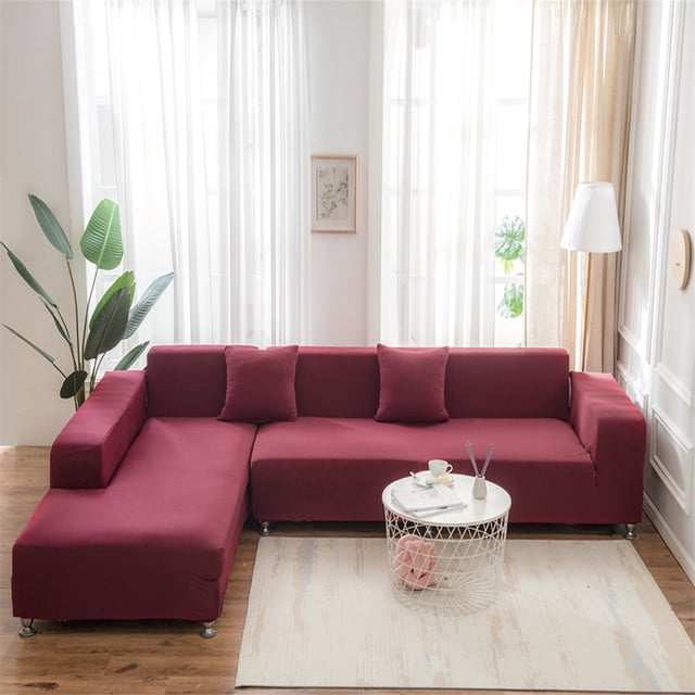 CHOK 2024 Sofa Slipcover L Shape Gray Sofa Cover Sectional Couch Cover Spandex Non Slip with Elastic Bottom Furniture Protector Cover for for Home Decor 2+3seater