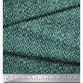 thumbnail image 2 of Soimoi Green Poly Georgette Fabric Brush Stroke Abstract Print Fabric by Yard 42 Inch Wide, 2 of 3