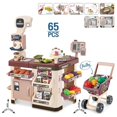 thumbnail image 2 of Children‘s Home Kitchen Spray Simulation Supermarket Shopping Cart Cashier Scanner Toy Combination Set, 2 of 5