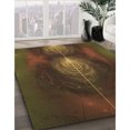thumbnail image 3 of Ahgly Company Machine Washable Indoor Rectangle Transitional Oak Brown Area Rugs, 4' x 6', 3 of 7