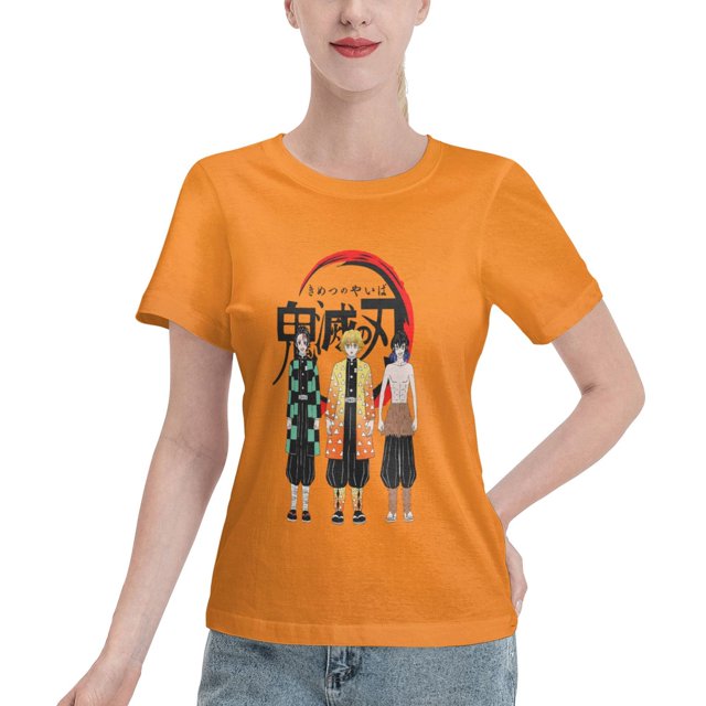 Women's Basic Short Sleeve T-Shirt Demon Slayer
