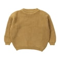 thumbnail image 2 of Faithtur Toddler Baby Fall Winter Sweaters, Long Sleeve Knitted Pullover Clothes, 2 of 9