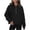 Black, variant on Tranfacy Zip up Hoodie Women, Hoodies for Women, Ladies' Half Zip Sweatshirt Hooded Pullover Fall Winter Wear Long Sleeve Hooded Sweatshirts