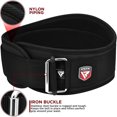 thumbnail image 5 of RDX Weight Lifting Belt, 6 Inch Curved Padded Back Lumbar Support, Functional Fitness Strength Training, Core Exercise Workout Bodybuilding Powerlifting Deadlifts Squats, Home Gym Equipment, 5 of 5