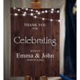 thumbnail image 2 of Darling Souvenir MADE WITH LOVE Custom Thank You For Celebrating With UsFairy Lights On Wood PanelWelcomeSignIdeal For Celebration - 18x12, 2 of 5