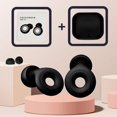 thumbnail image 2 of XINQIHANG BasicLogic Ear Plugs for Sleeping Noise Cancelling - Ultra Soft and Reusable Hearing Protection, Loop Ear Plugs for Music Events, Sleep, Work, Study, and Travel, Concert Ear Plugs. (Black), 2 of 7