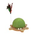 thumbnail image 2 of Turtle Shaped Cat Scratch Board | Sisal Scratching Post with Interactive Turntable | Wear Resistant Nontoxic Hemps Rope Claw Board | Stable Non Tip Climbing Toy for Indoor Cats, 2 of 7