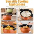 thumbnail image 2 of Multifunctional Large Capacity Non-Stick Pressure Cooker, 8 Qt Micro Pressure Cooker With Visible Transparent Glass Cover,Anti-Scalding Handle, Fast Cooking Pot For All Stovetops (B), 2 of 7