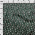 thumbnail image 2 of oneOone Cotton Flex Fabric Leaves & Floral Block Print Fabric BTY 40 Inch Wide, 2 of 5