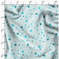 thumbnail image 2 of Soimoi Green Heavy Satin Fabric Stars Star Print Fabric by the Yard 54 Inch Wide, 2 of 6